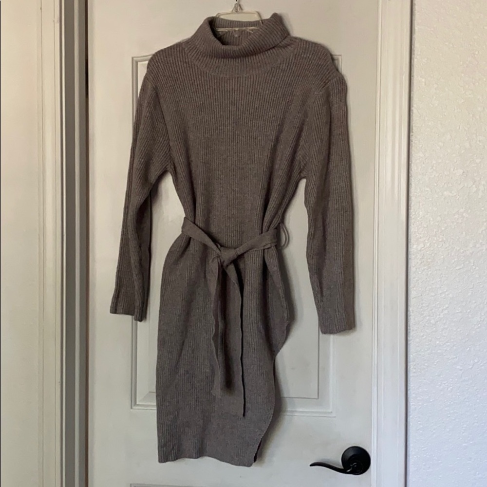 JLUXLABEL high slit sweater dress